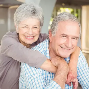 Portrait of cheerful senior couple
